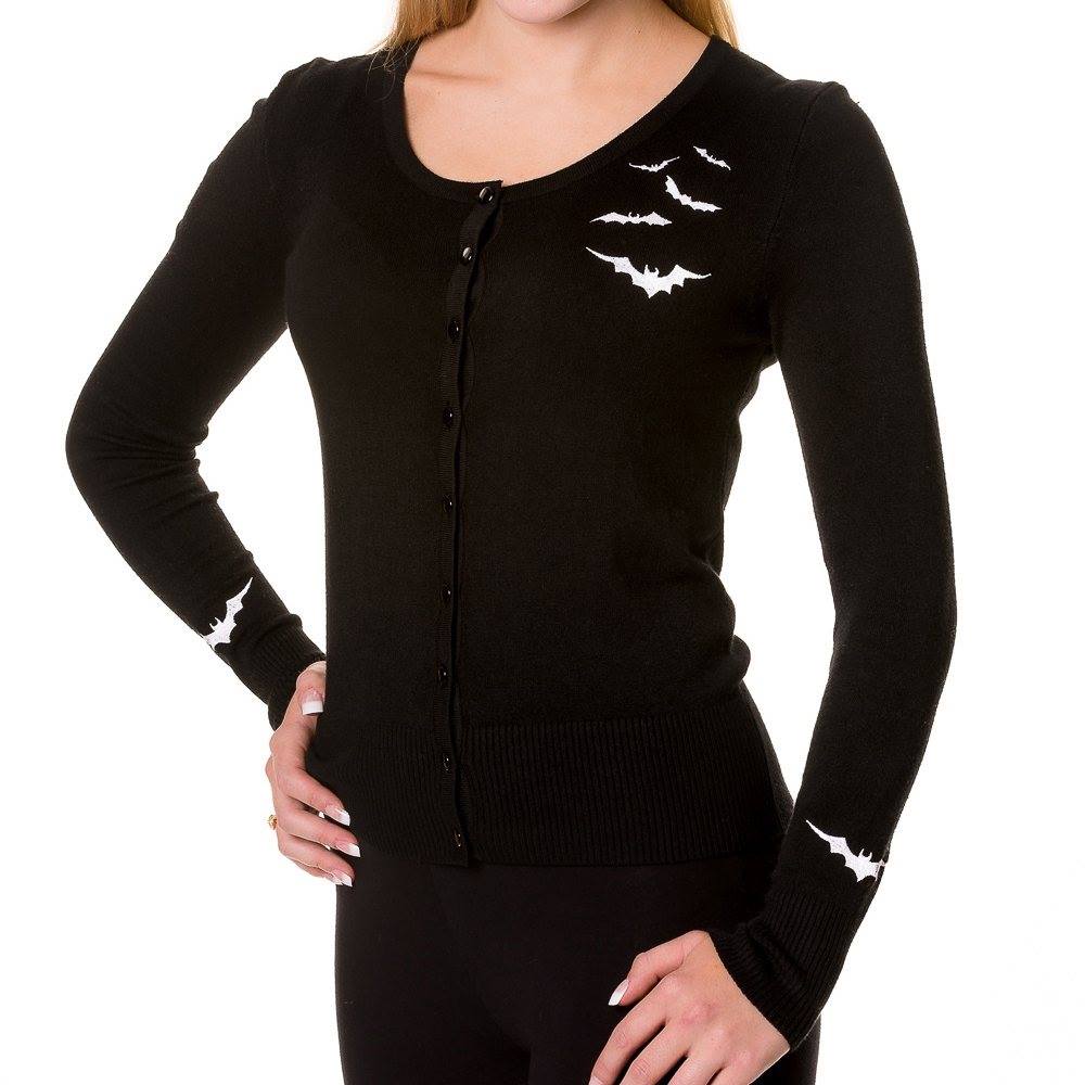 Banned - Bat Cardigan - Vleermuizen - Zwart Product image